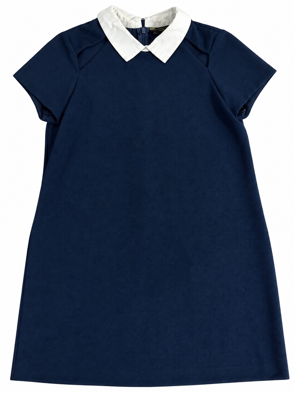 Zara Navy Dress with White Peter Pan Collar